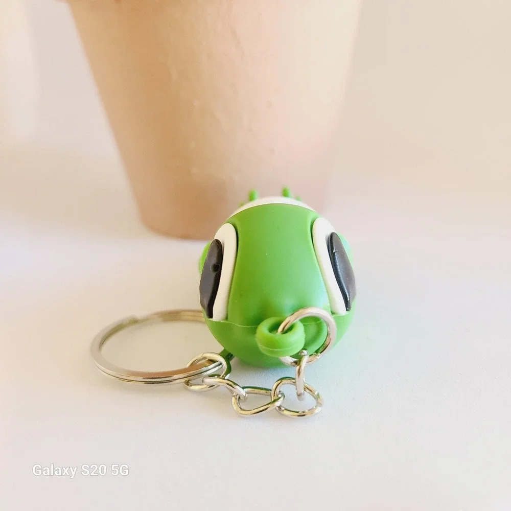 Cute Green Frog Keychain Charms for Kids Backpacks‎ Bags Keys